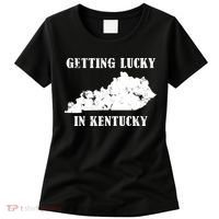 Getting Lucky In Kentucky Distressed Kentucky Women's T-Shirt thumb 0
