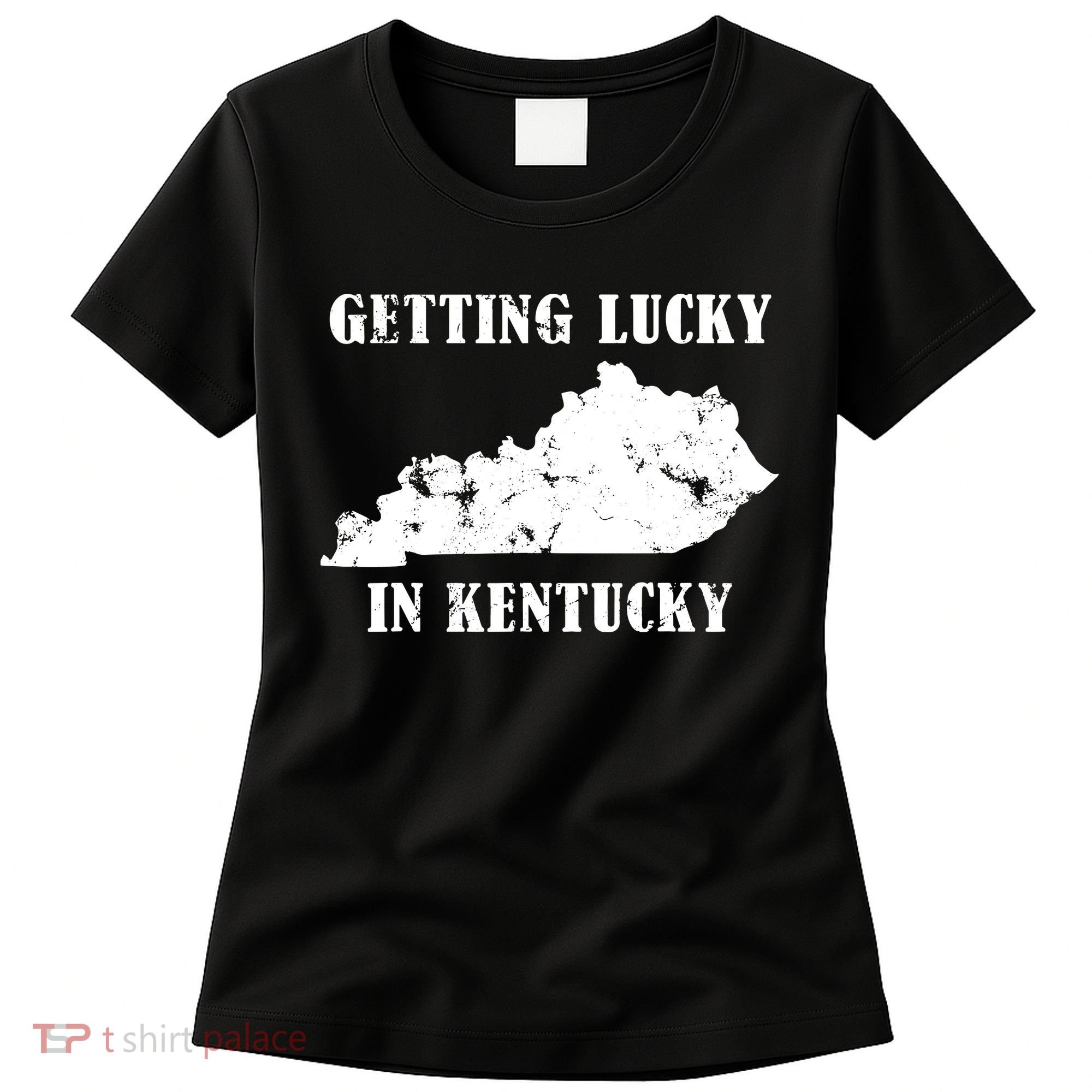 Getting Lucky In Kentucky Distressed Kentucky Women's T-Shirt