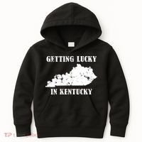 Getting Lucky In Kentucky Distressed Kentucky Kids Hoodie thumb 0