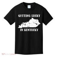 Getting Lucky In Kentucky Distressed Kentucky Kids T-Shirt thumb 0