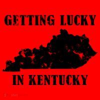 Getting Lucky In Kentucky Distressed Kentucky Santa Hat thumb 1