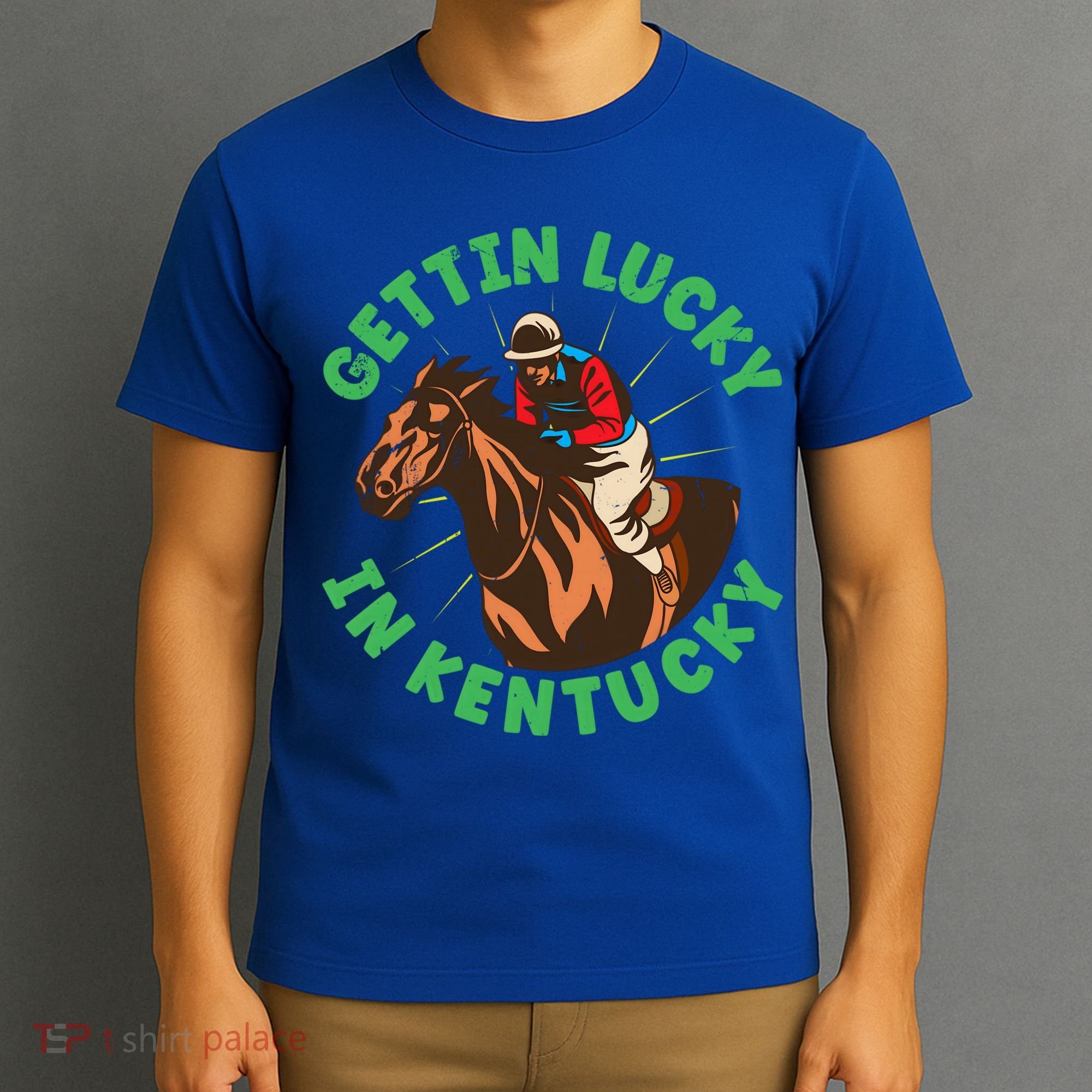 Getting Lucky In Kentucky Horse Racing Vintage Derby Gift T-Shirt