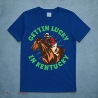 Getting Lucky In Kentucky Horse Racing Vintage Derby Gift T-Shirt thumb 5