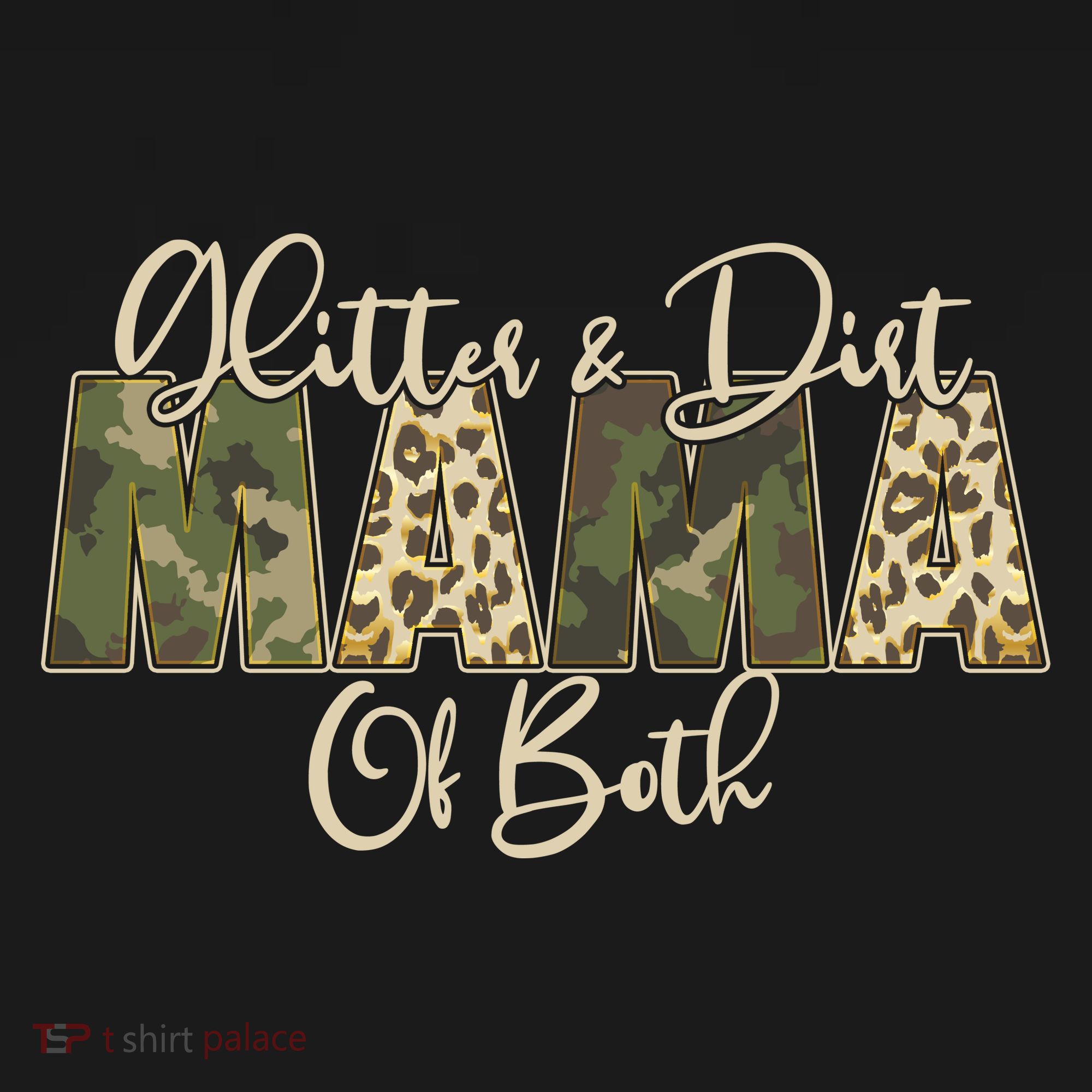 Glitter And Dirt Mama Of Both Mother's Day Sweatshirt