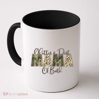 Glitter And Dirt Mama Of Both Mother's Day Coffee Mug thumb 0