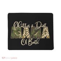 Glitter And Dirt Mama Of Both Mother's Day Mousepad thumb 0