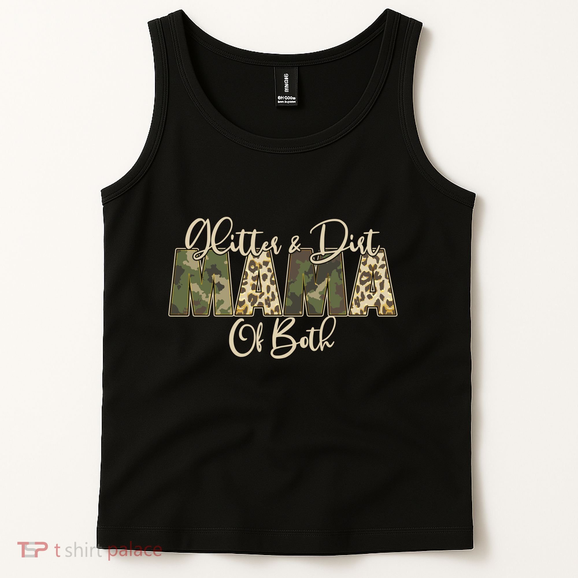 Glitter And Dirt Mama Of Both Mother's Day Tank Top