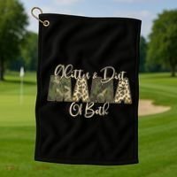 Glitter And Dirt Mama Of Both Mother's Day Golf Towel thumb 1