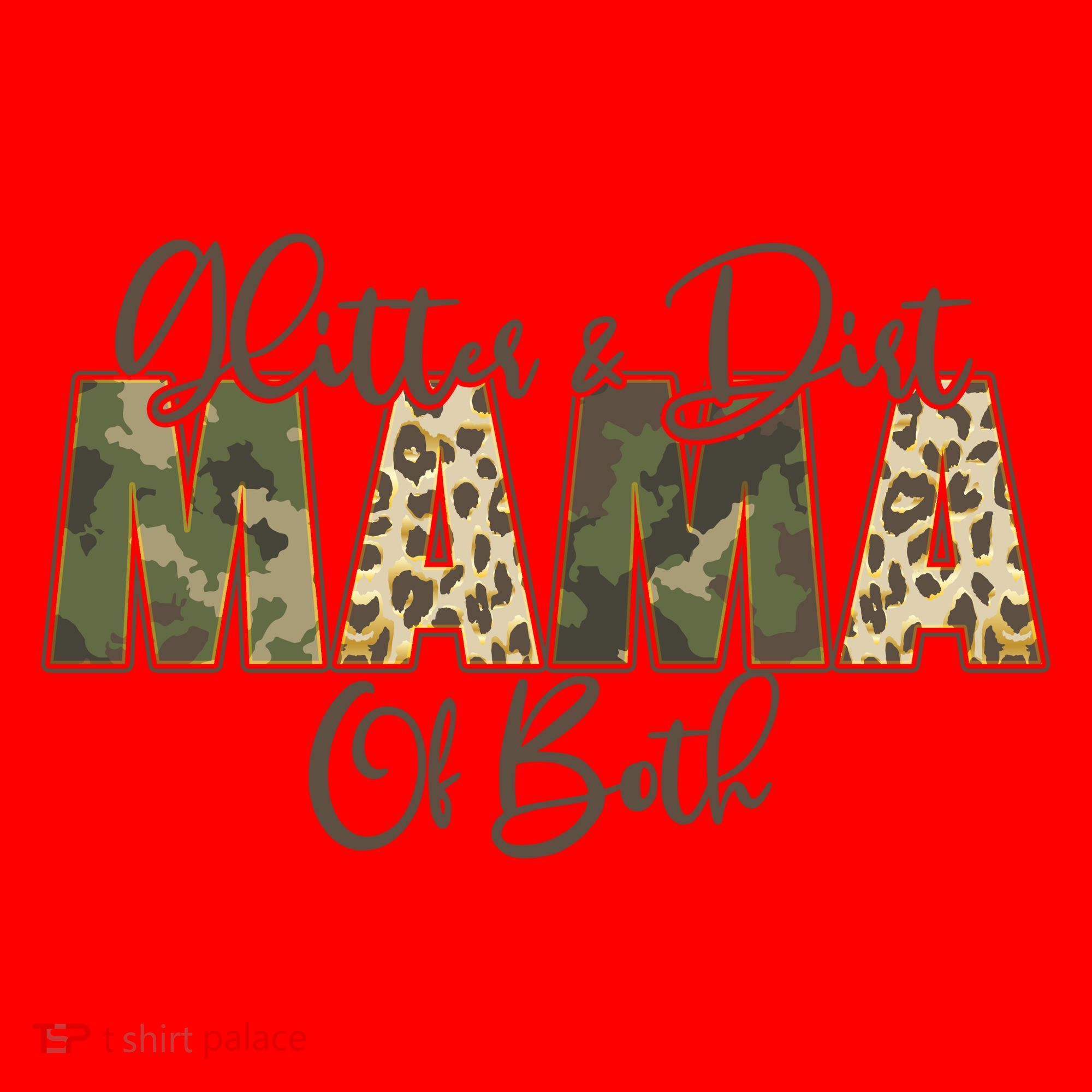 Glitter And Dirt Mama Of Both Mother's Day Santa Hat