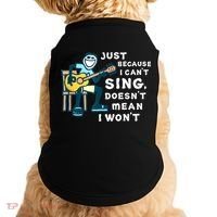 Guitar Lover Just Because I Can't Sing Doesn't Mean I Won't Doggie Tank thumb 0