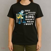 Guitar Lover Just Because I Can't Sing Doesn't Mean I Won't T-Shirt thumb 4