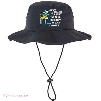 Guitar Lover Just Because I Can't Sing Doesn't Mean I Won't Bucket Hat