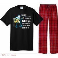 Guitar Lover Just Because I Can't Sing Doesn't Mean I Won't Pajama Set thumb 0