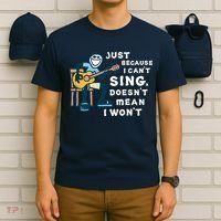 Guitar Lover Just Because I Can't Sing Doesn't Mean I Won't T-Shirt thumb 6