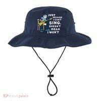 Guitar Lover Just Because I Can't Sing Doesn't Mean I Won't Bucket Hat thumb 0