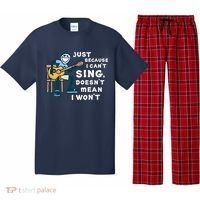 Guitar Lover Just Because I Can't Sing Doesn't Mean I Won't Pajama Set thumb 0