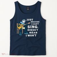 Guitar Lover Just Because I Can't Sing Doesn't Mean I Won't Tank Top thumb 2