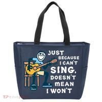 Guitar Lover Just Because I Can't Sing Doesn't Mean I Won't Tote Bag thumb 0