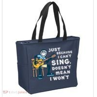 Guitar Lover Just Because I Can't Sing Doesn't Mean I Won't Tote Bag thumb 2
