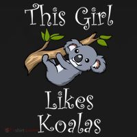 Girl Likes Koalas Cute Nature Wildlife Animal Gift Women's Hoodie thumb 2