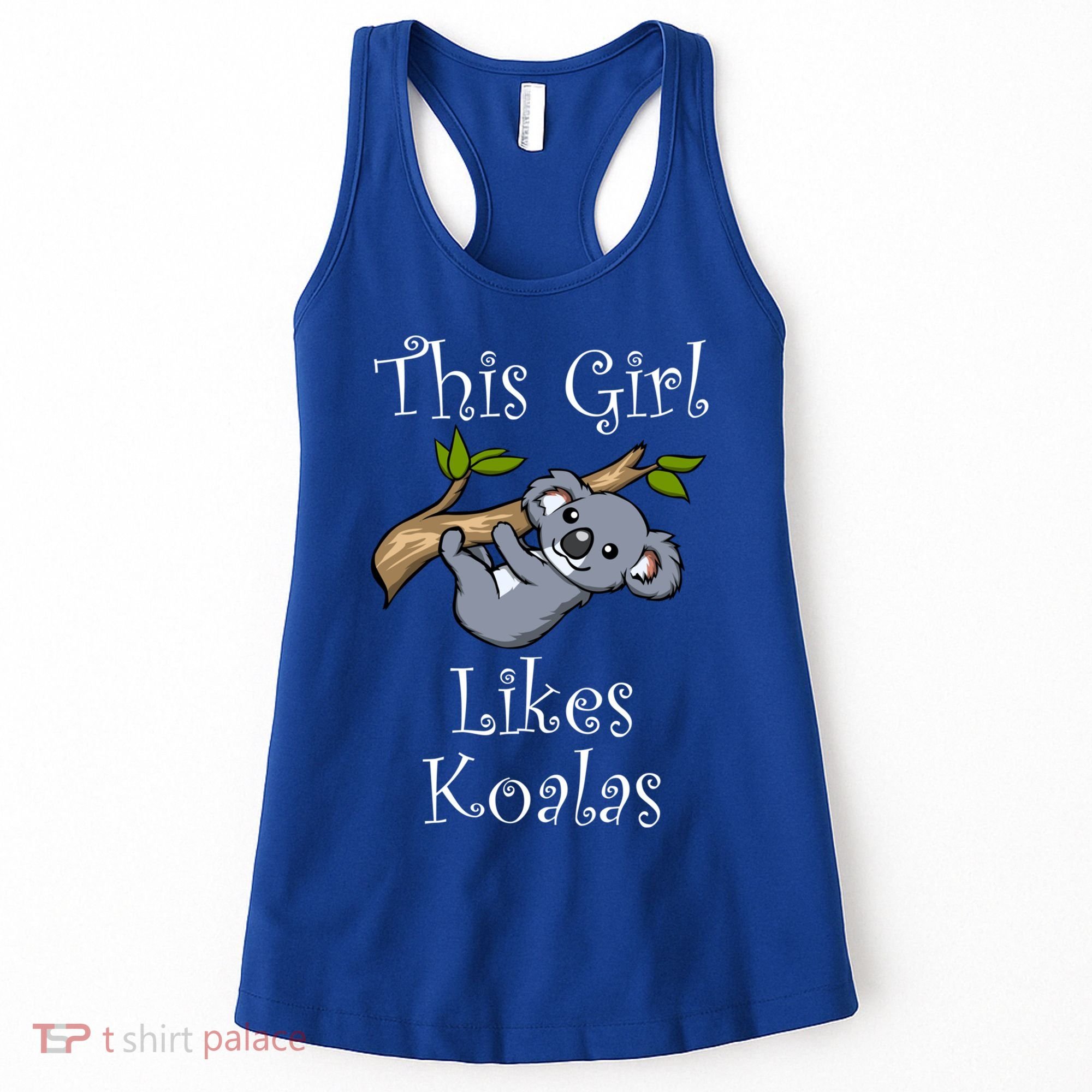 Girl Likes Koalas Cute Nature Wildlife Animal Gift Women's Tank Top