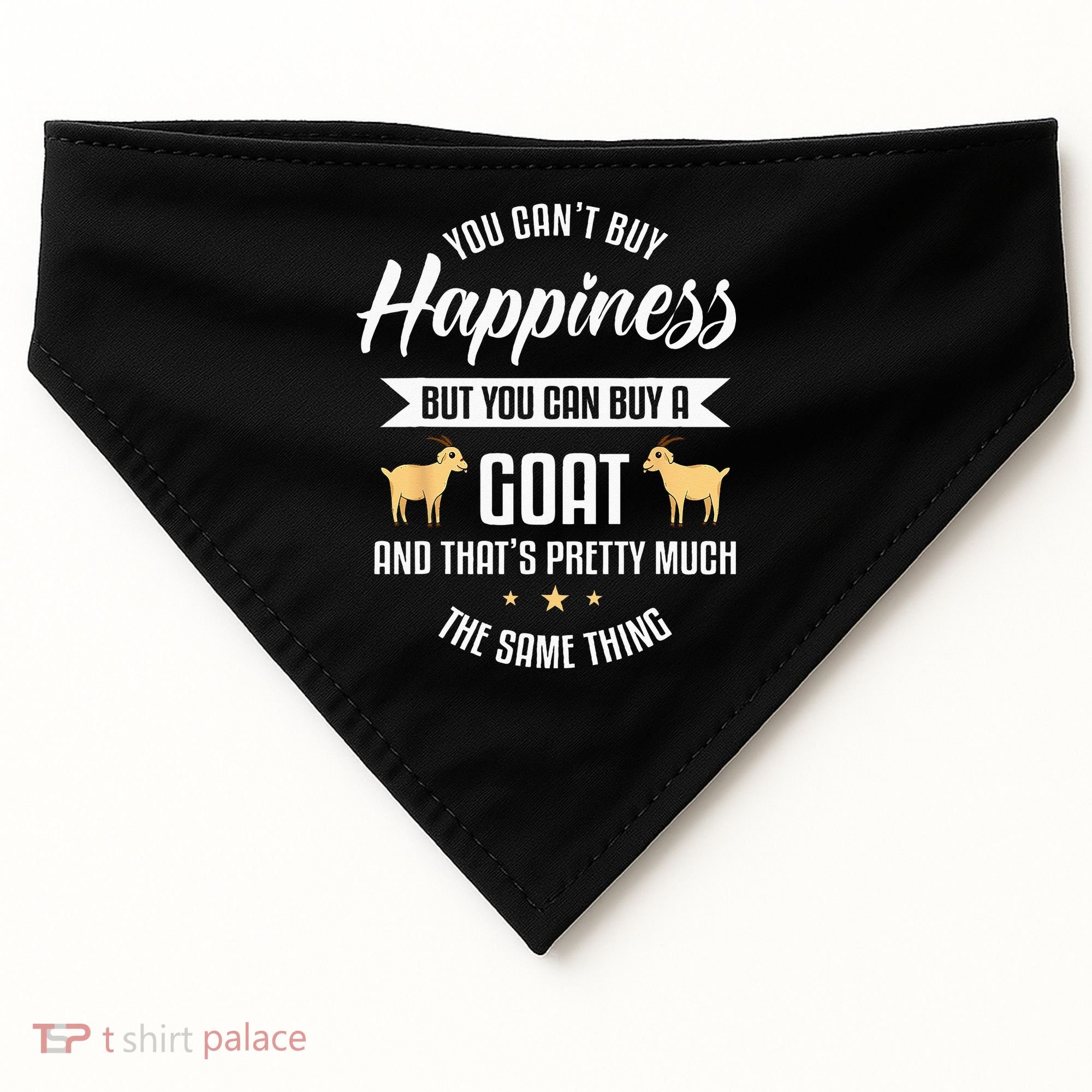 Goat Lover Livestock Farmer Breeder USA-Made Doggie Bandana