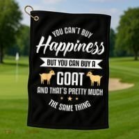Goat Lover Livestock Farmer Breeder Golf Towel thumb 1