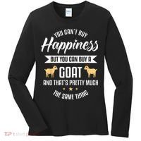 Goat Lover Livestock Farmer Breeder Women's Long Sleeve Shirt thumb 0