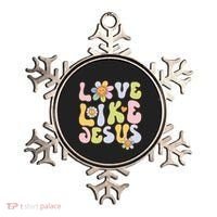 Groovy Love Like Jesus Religious God Christian Ornament thumb 0