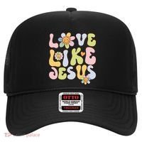 Groovy Love Like Jesus Religious God Christian Hat thumb 0