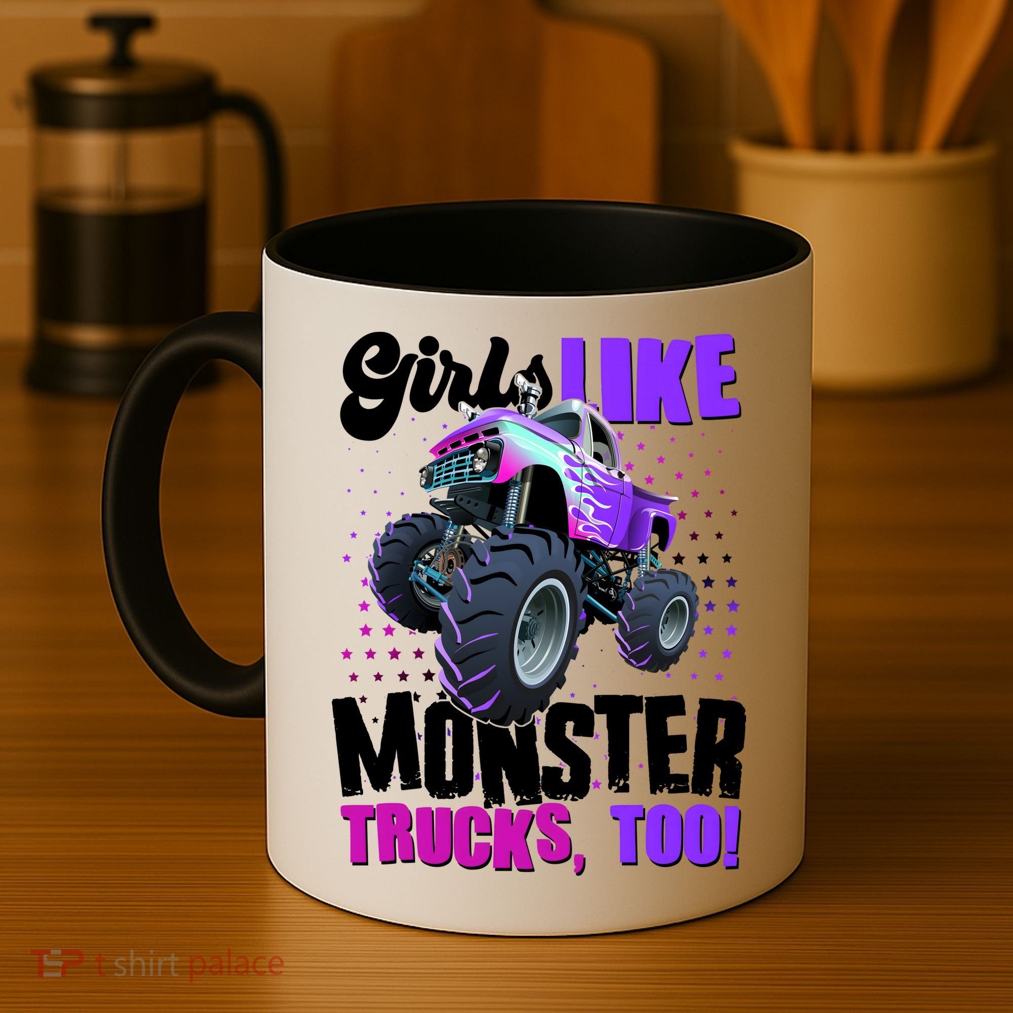 Girls Like Monster Trucks Too! Coffee Mug
