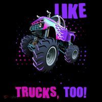 Girls Like Monster Trucks Too! Coffee Mug thumb 5