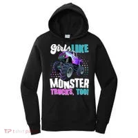 Girls Like Monster Trucks Too! Women's Hoodie thumb 0