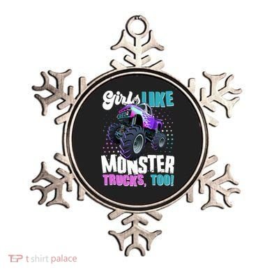 Girls Like Monster Trucks Too! Ornament