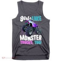 Girls Like Monster Trucks Too! Tank Top thumb 0