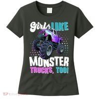Girls Like Monster Trucks Too! Women's T-Shirt thumb 0
