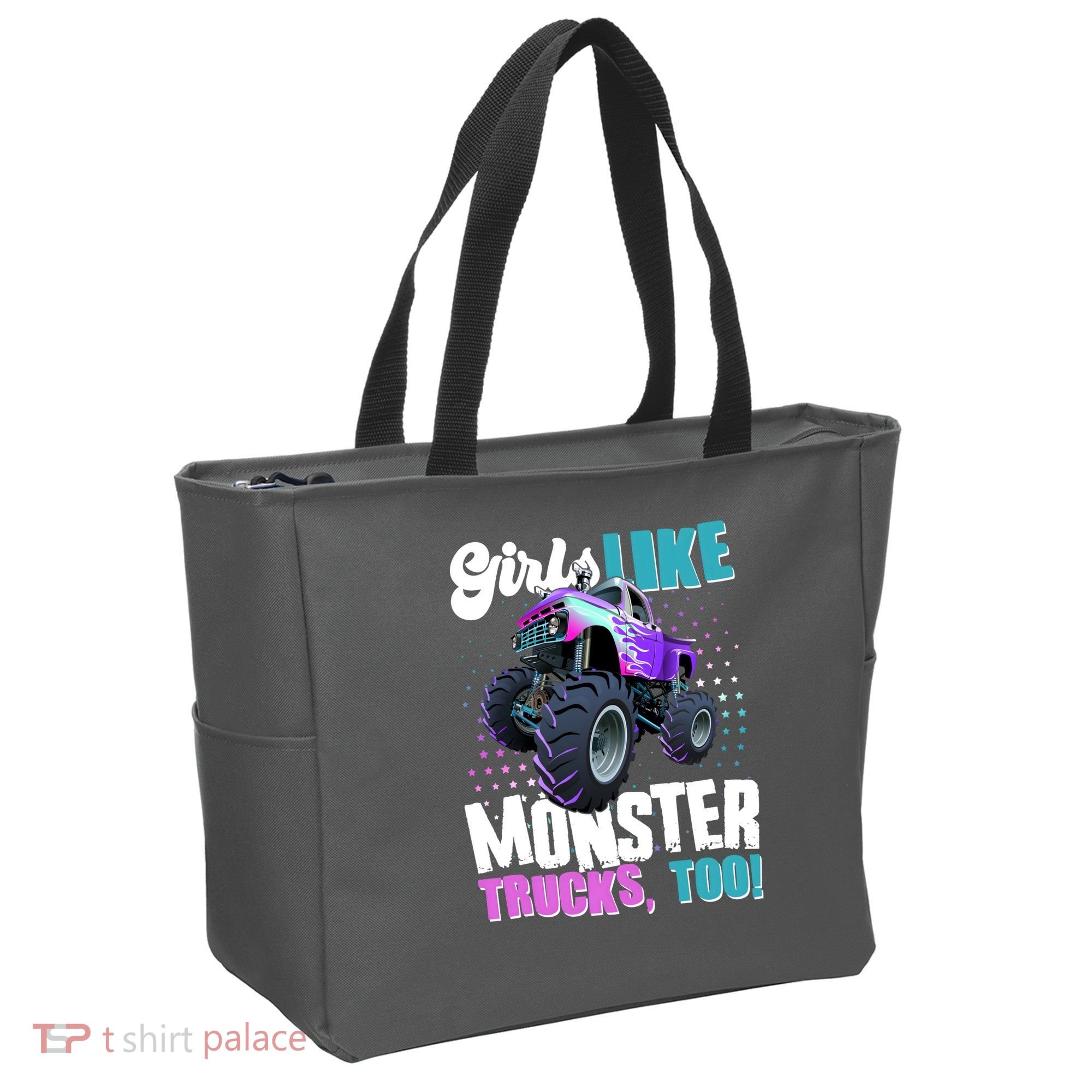 Girls Like Monster Trucks Too! Tote Bag