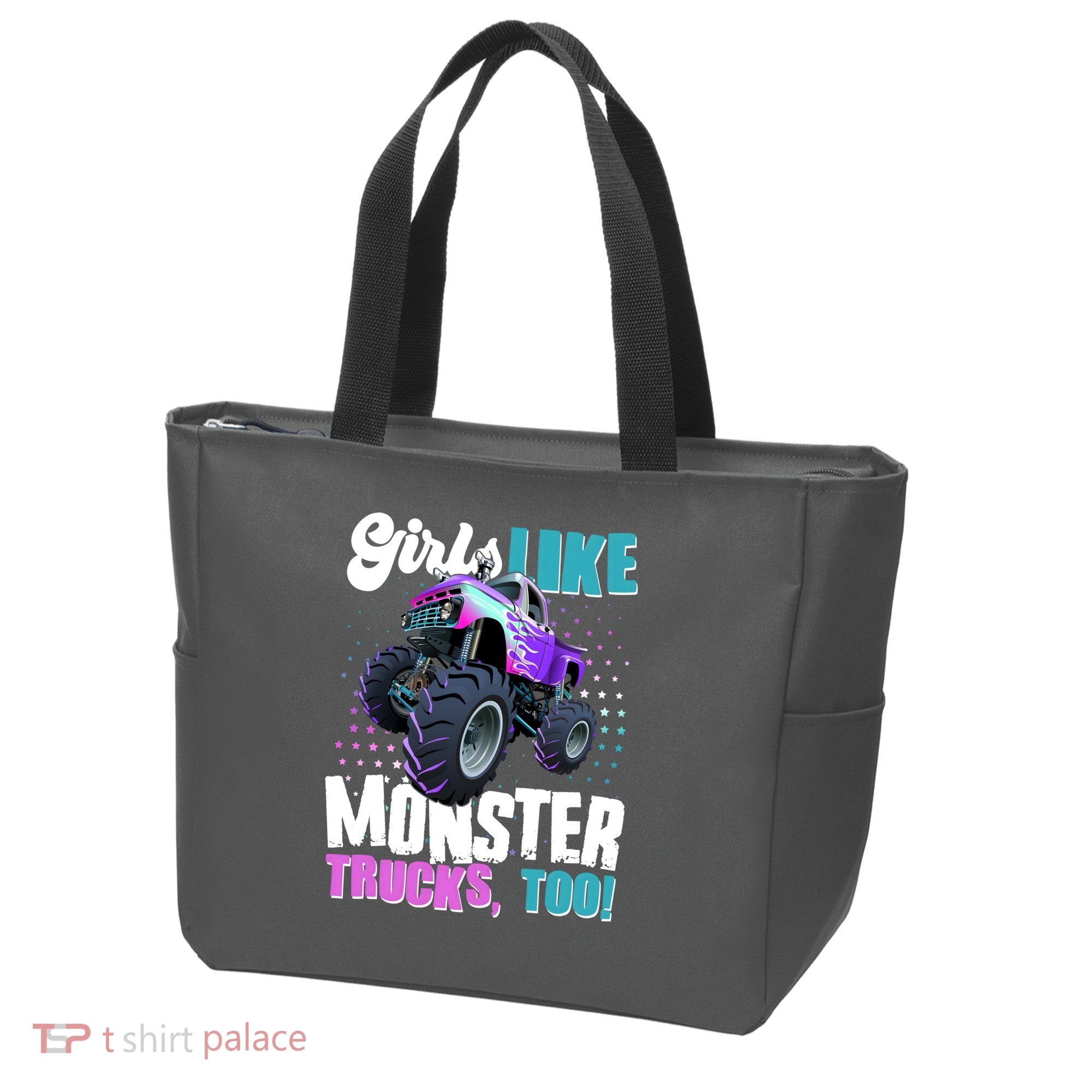 Girls Like Monster Trucks Too! Tote Bag