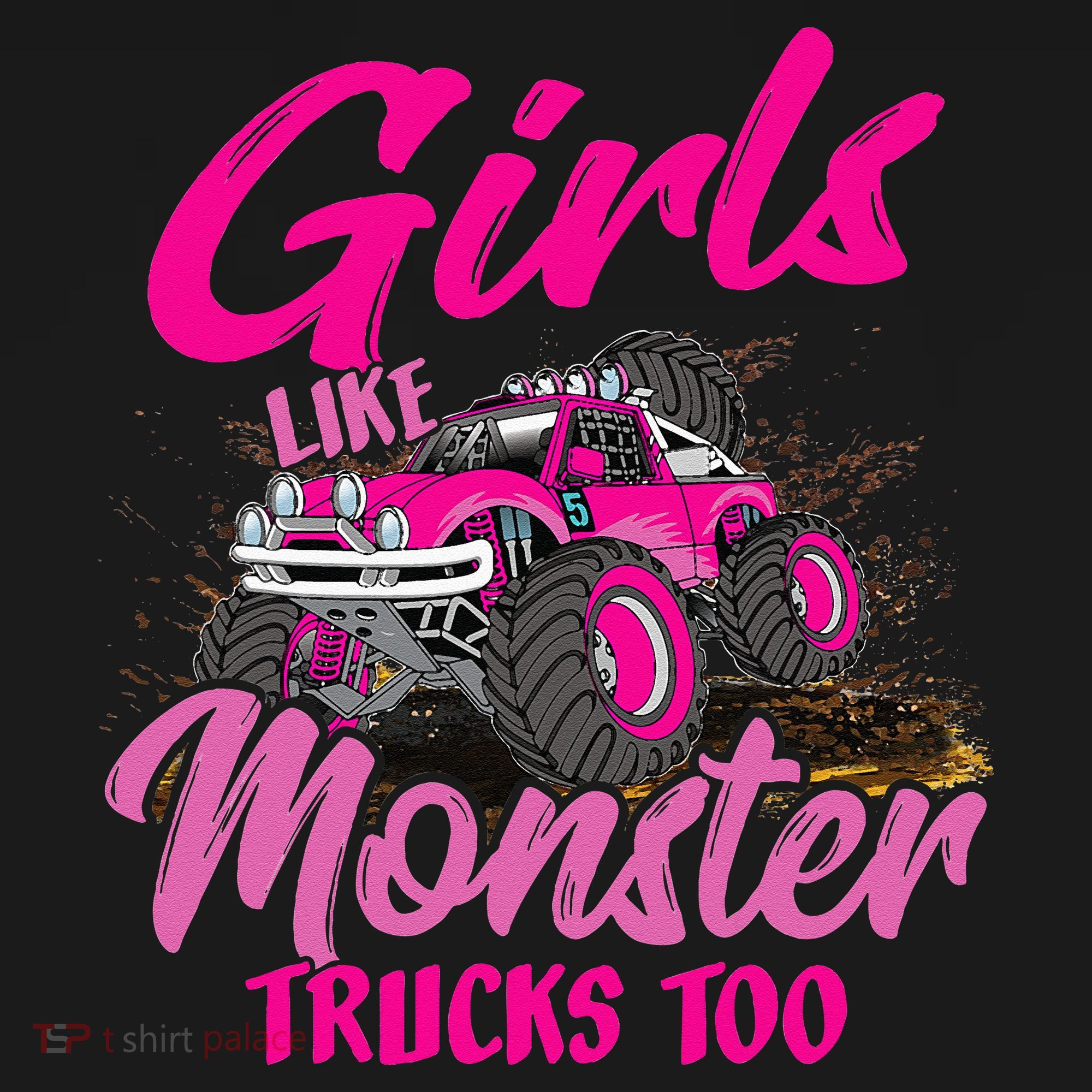 Girls Like Monster Trucks Too Young Monster Truck Women's Tank Top