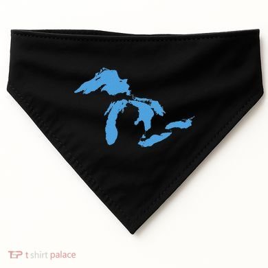 Great Lakes Michigan USA-Made Doggie Bandana