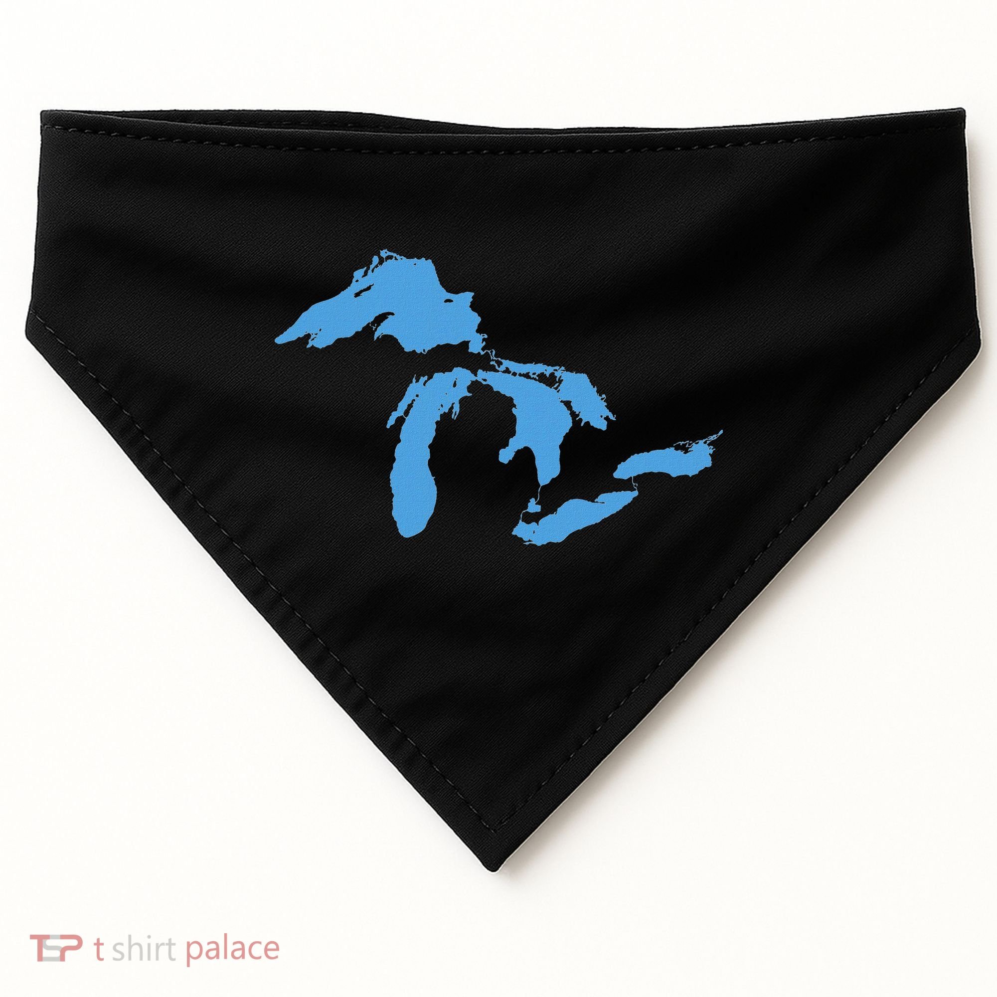 Great Lakes Michigan USA-Made Doggie Bandana