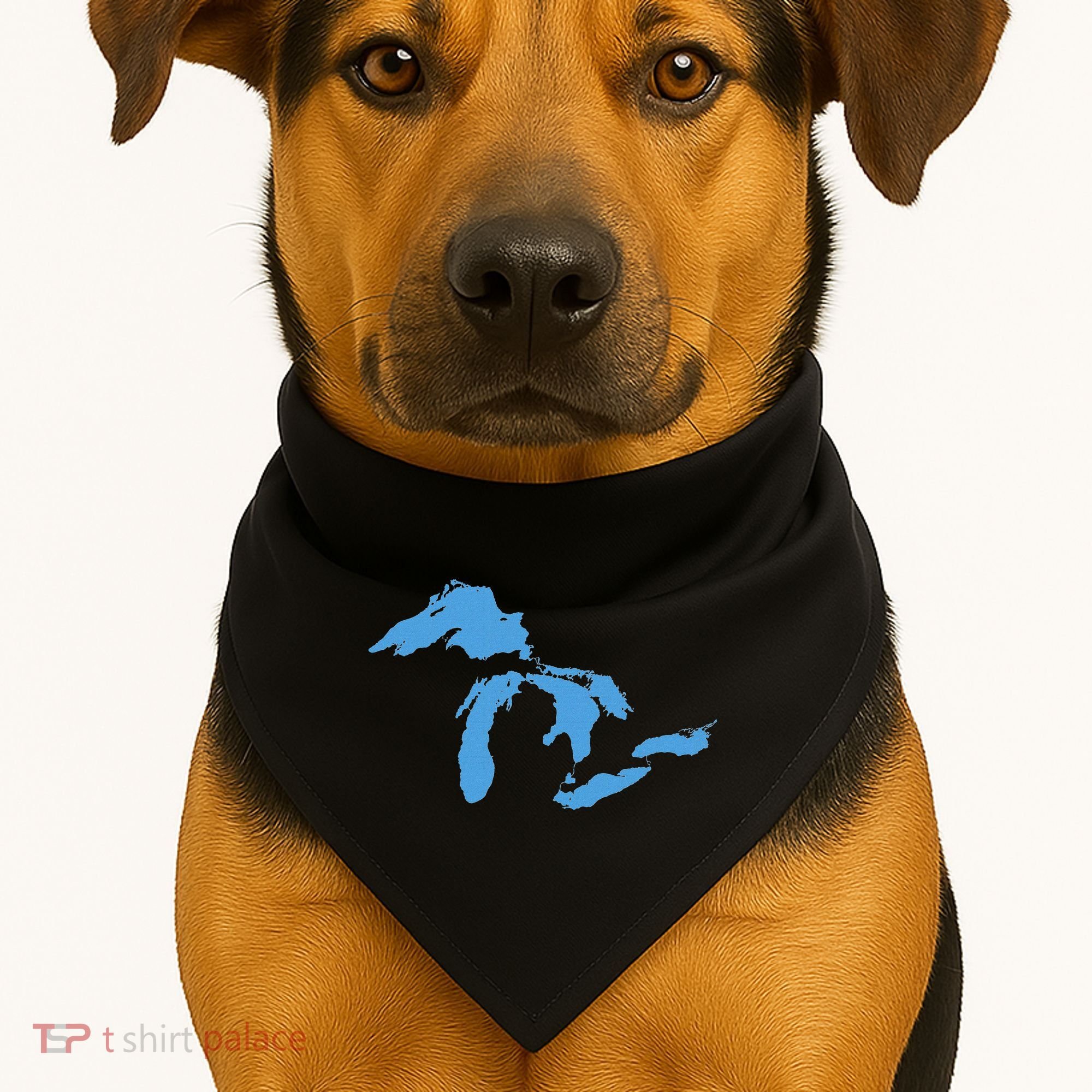 Great Lakes Michigan USA-Made Doggie Bandana