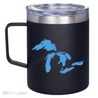 Great Lakes Michigan 12oz Stainless Steel Coffee Mug thumb 2