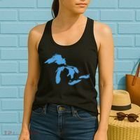 Great Lakes Michigan Women's Tank Top thumb 2