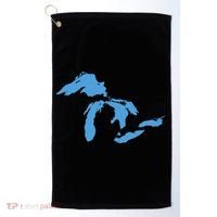 Great Lakes Michigan Golf Towel thumb 0