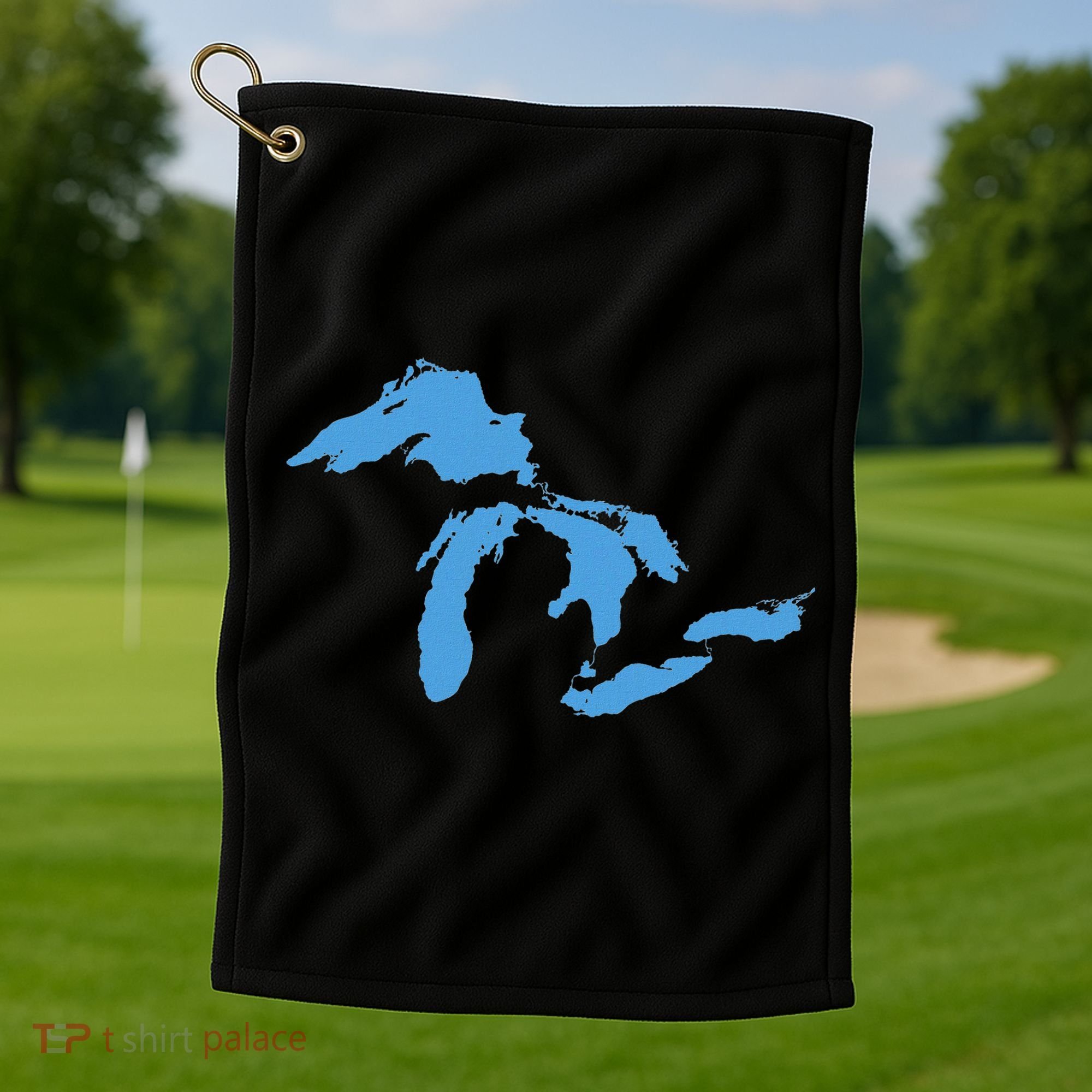 Great Lakes Michigan Golf Towel
