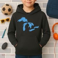 Great Lakes Michigan Kids Hoodie thumb 2