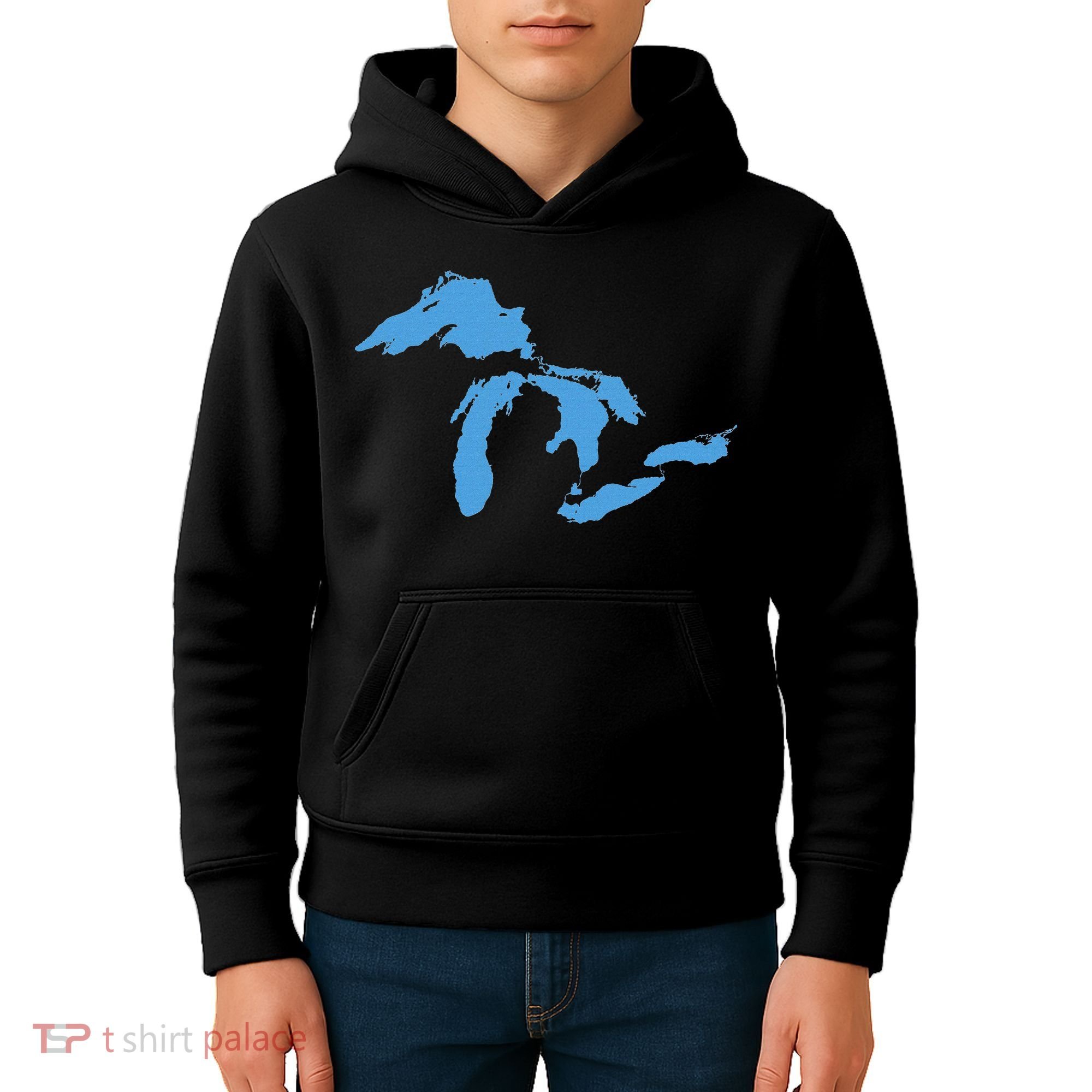 Great Lakes Michigan Kids Hoodie