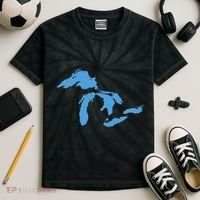 Great Lakes Michigan Kids Tie-Dye T-Shirt thumb 2