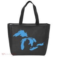Great Lakes Michigan Tote Bag thumb 0